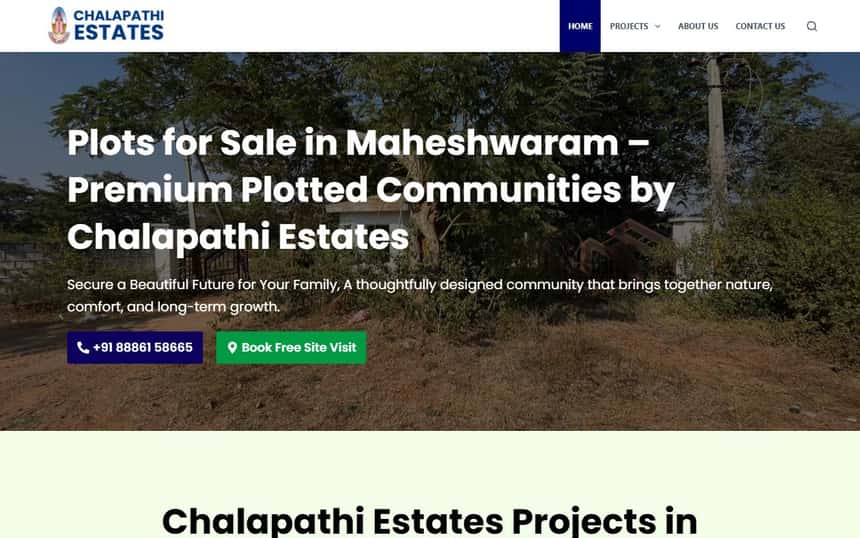 Website built by Sysprola - Chalapathi Estates