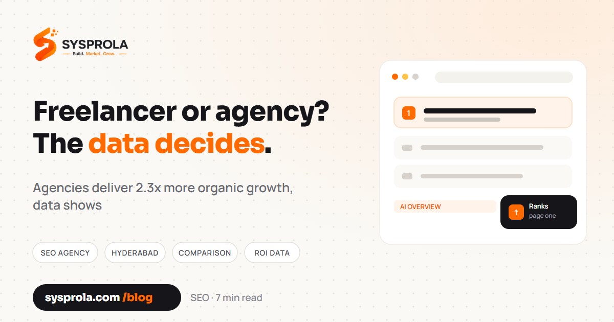 SEO Agency vs Freelancer: Which Is Better for Indian Business